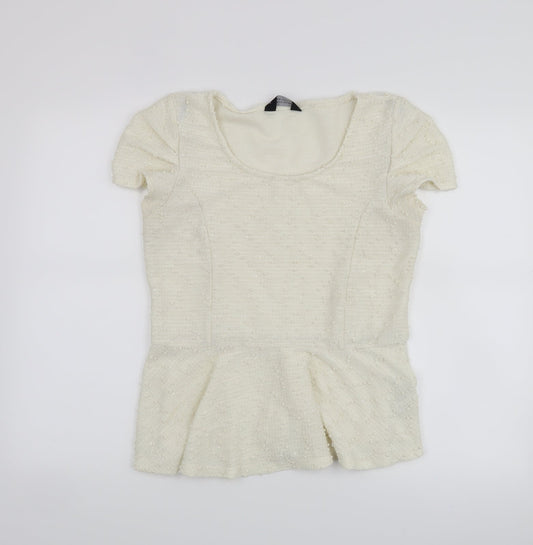 Dorothy Perkins Womens White   Basic Blouse Size 14