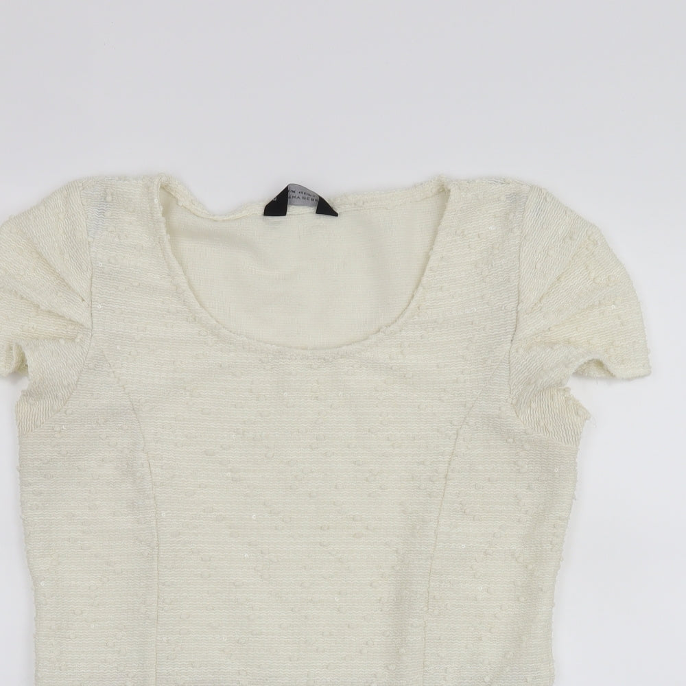 Dorothy Perkins Womens White   Basic Blouse Size 14