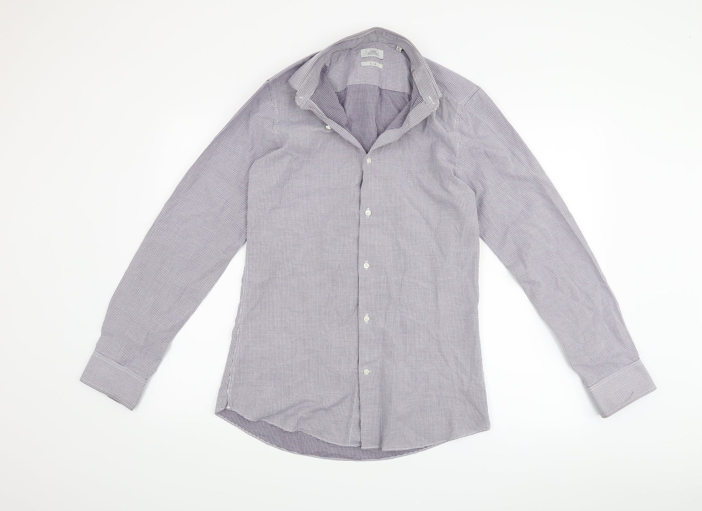 NEXT Mens Purple    Button-Up Size 15