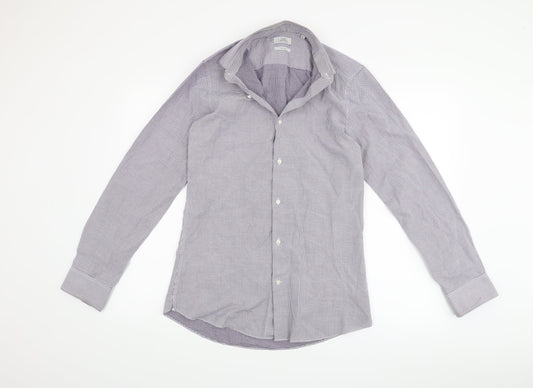 NEXT Mens Purple    Button-Up Size 15