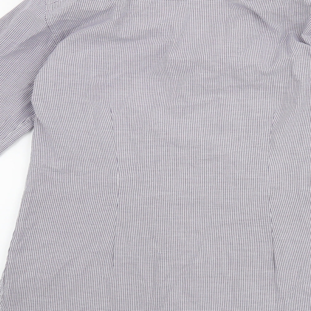 NEXT Mens Purple    Button-Up Size 15