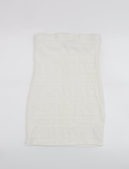 Additional front view of Atmosphere women’s white basic tank, size UK 12