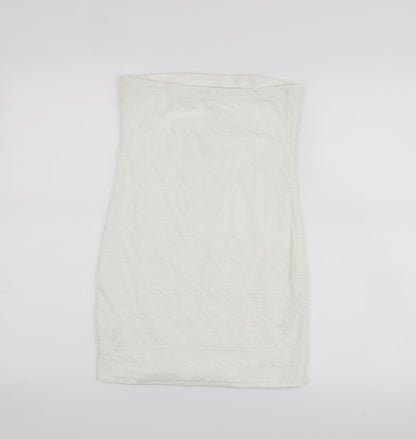 Back view of Atmosphere women’s white basic tank, size UK 12