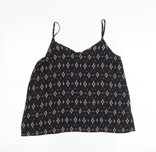 New Look Womens Black   Basic Tank Size 8