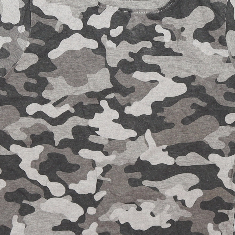 Primark Boys Grey Camouflage  Basic T-Shirt Size 3-4 Years