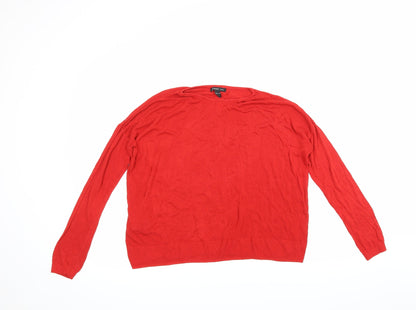 Additional front view of Mango women’s red jumper, size M