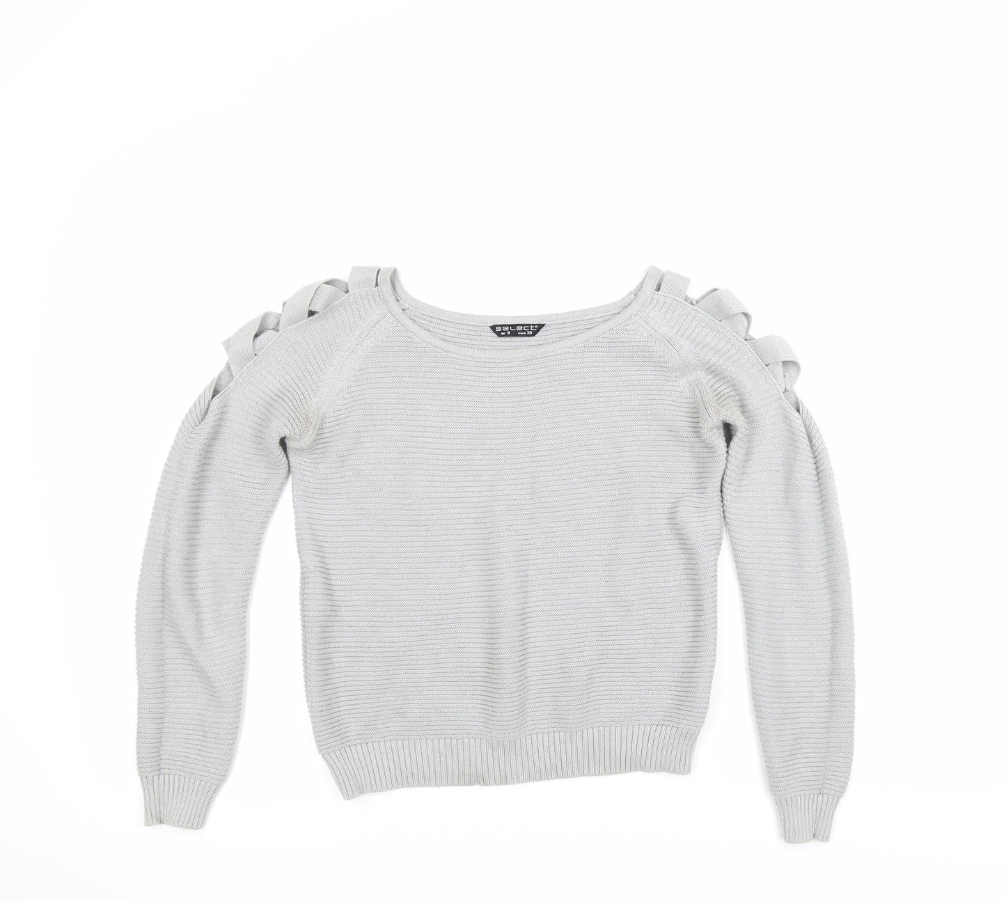 Select Womens Grey   Pullover Jumper Size 8