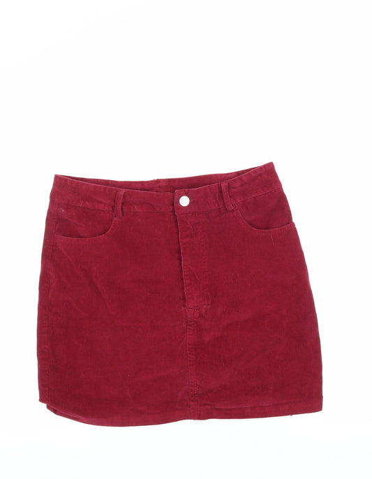Preworn Womens Purple   A-Line Skirt Size 12