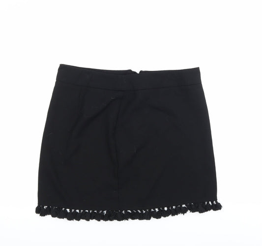 Preworn Womens Black   A-Line Skirt