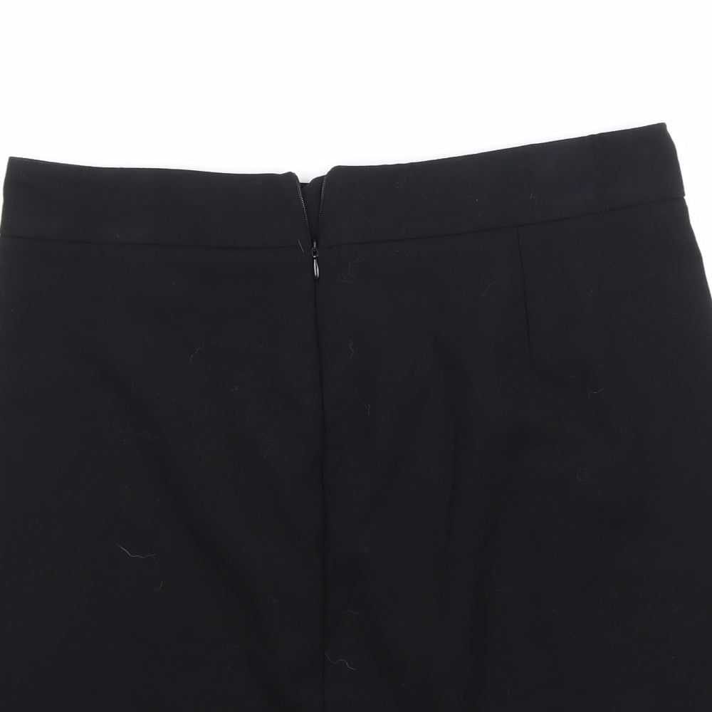 Preworn Womens Black   A-Line Skirt