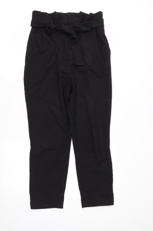 H&M Womens Black   Trousers  Size 10 L24 in