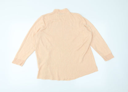 Back view of Classics women’s pink jumper, size UK 14