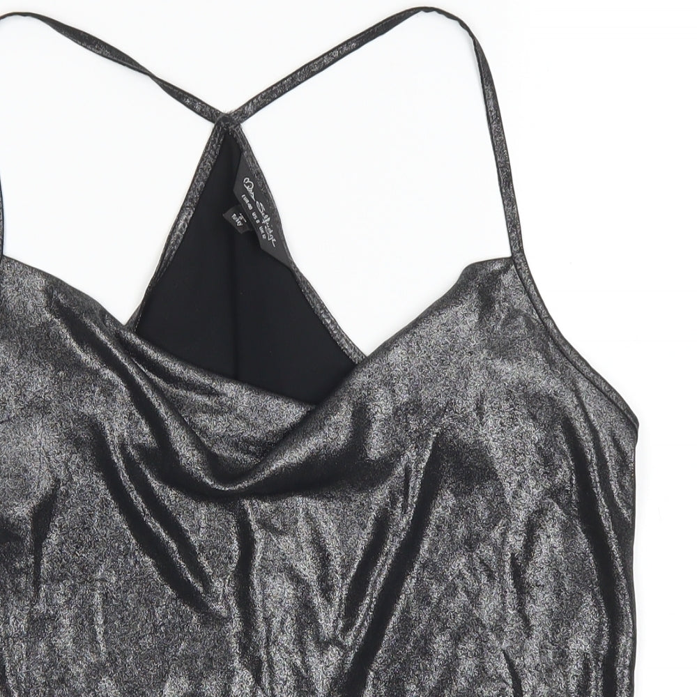 Miss Selfridge Womens Grey   Basic Tank Size 12