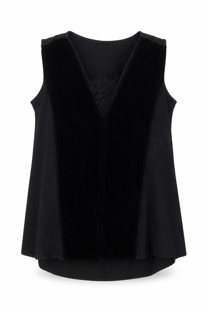 River Island Womens Black   Basic Tank Size 8