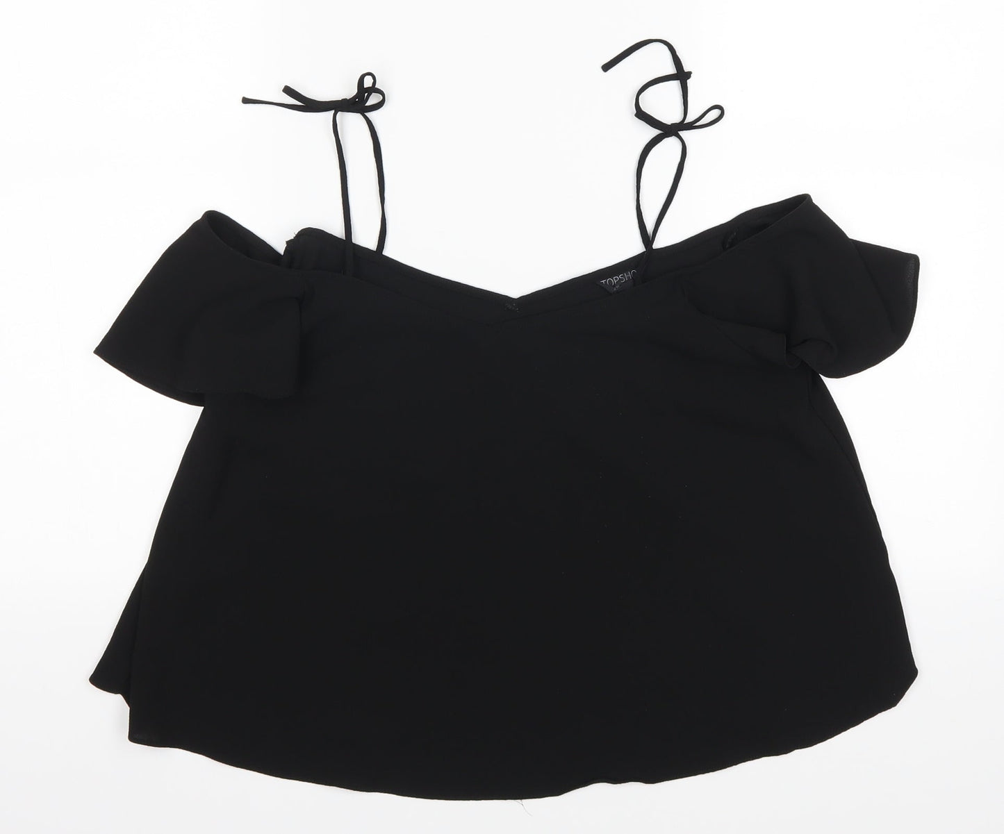 Topshop Womens Black   Basic Blouse Size 10