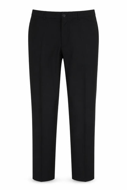 Front view of Wilson women’s black trousers, size UK 34, in, 29-inch leg