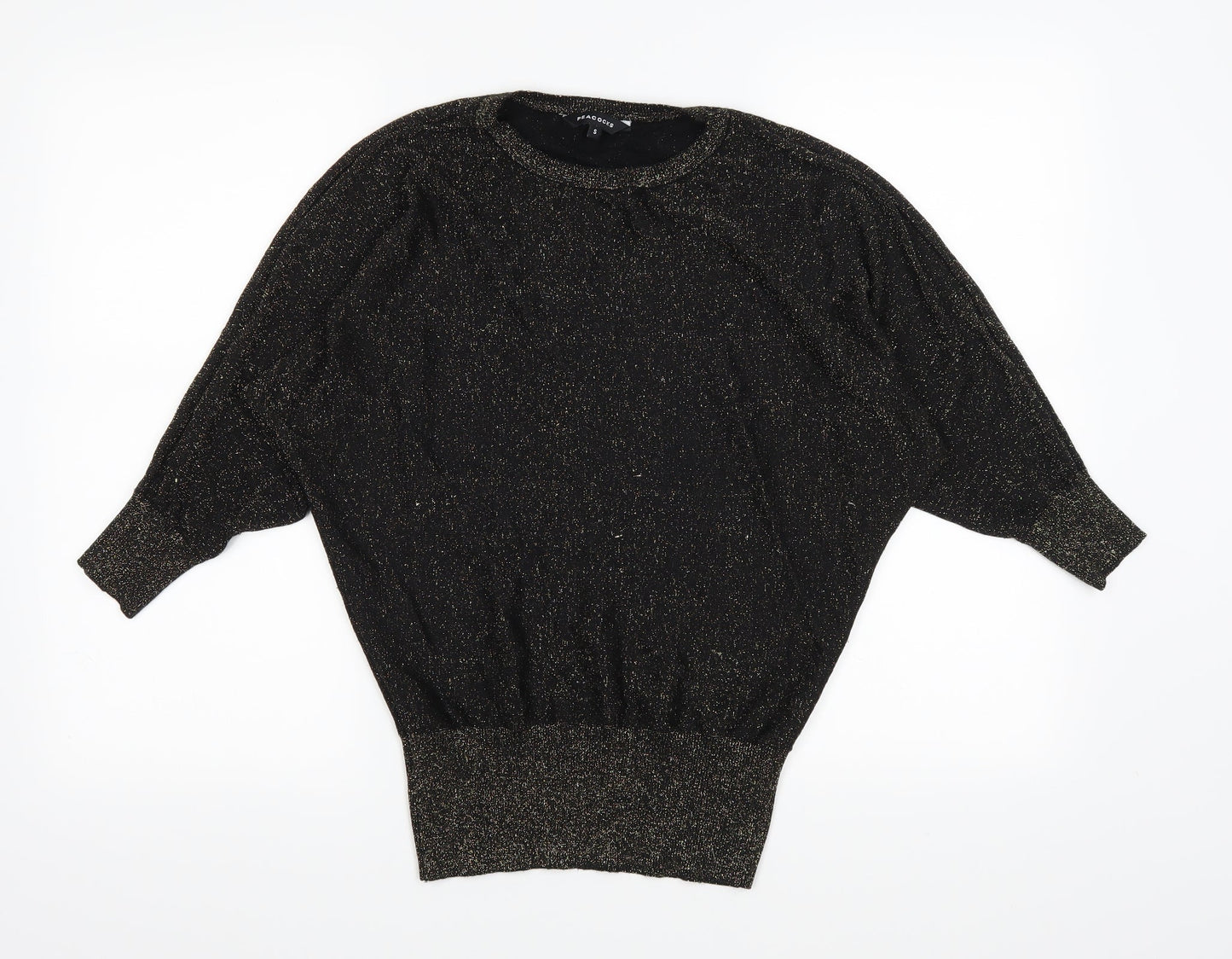 Peacocks Womens Black   Pullover Jumper Size S