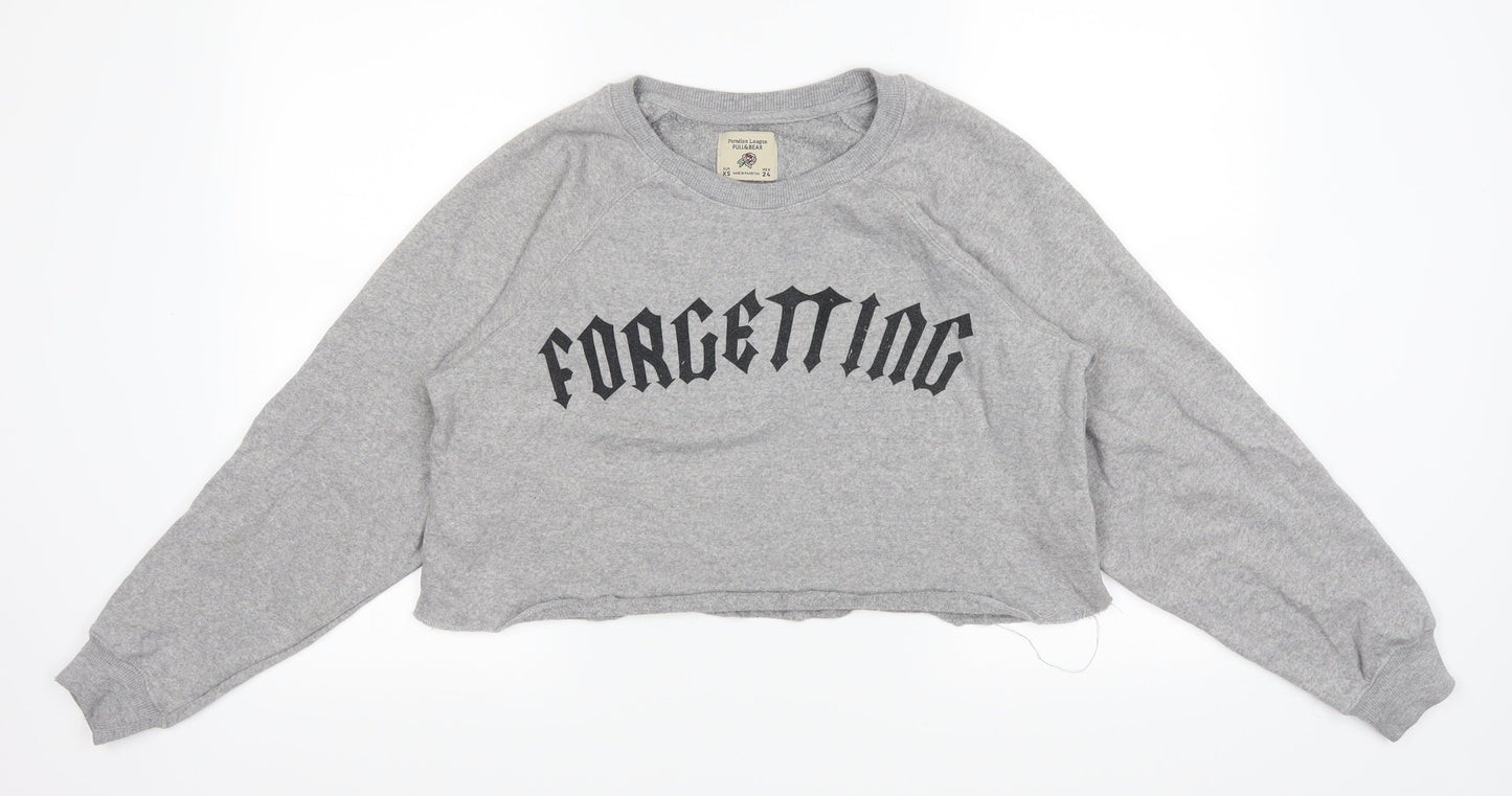 Pull & Bear Womens Grey   Pullover Jumper Size XS