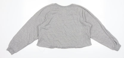 Back view of Pull&Bear women’s grey jumper, size XS