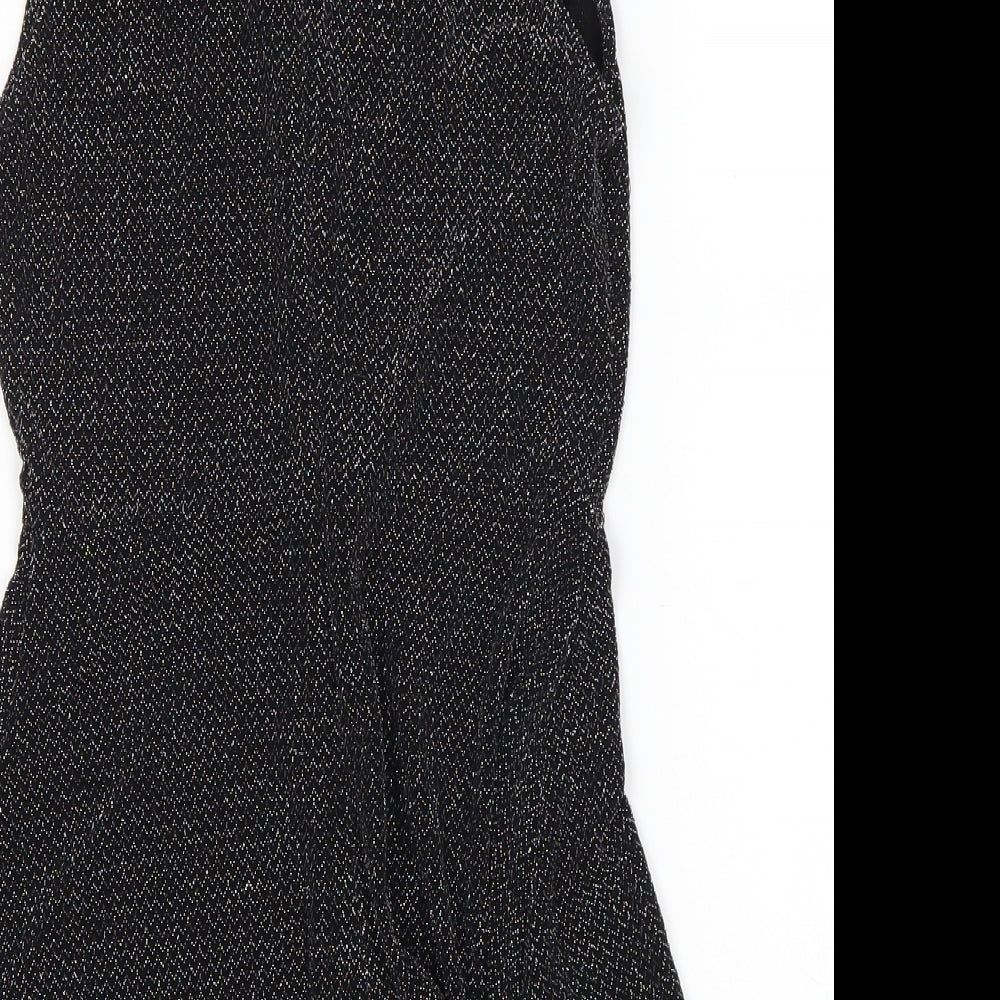 Topshop Womens Black   Playsuit One-Piece Size 6