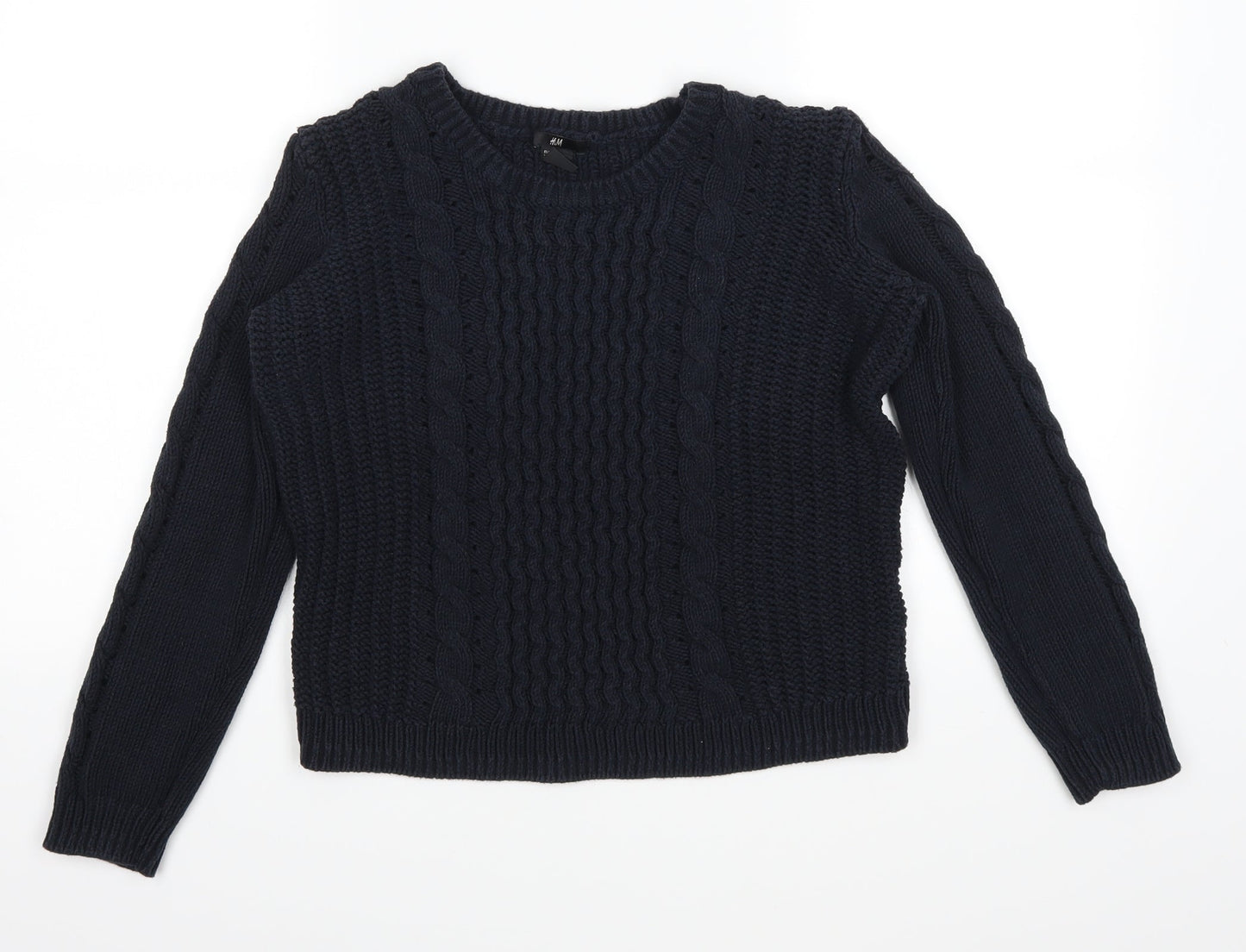 H&M Womens Blue   Pullover Jumper Size M