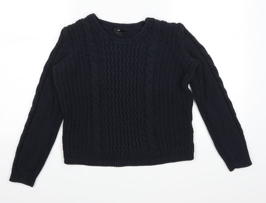 H&M Womens Blue   Pullover Jumper Size M