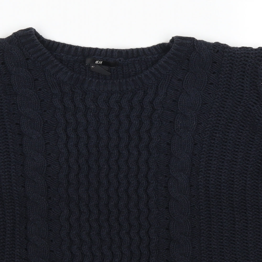 H&M Womens Blue   Pullover Jumper Size M