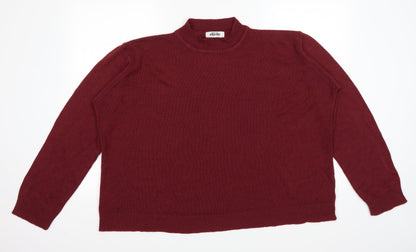 Additional front view of Damart women’s red jumper, size UK 20