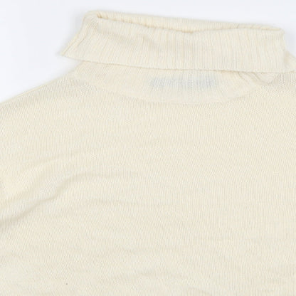 Close-up detail of Brave Soul women’s ivory jumper, size L
