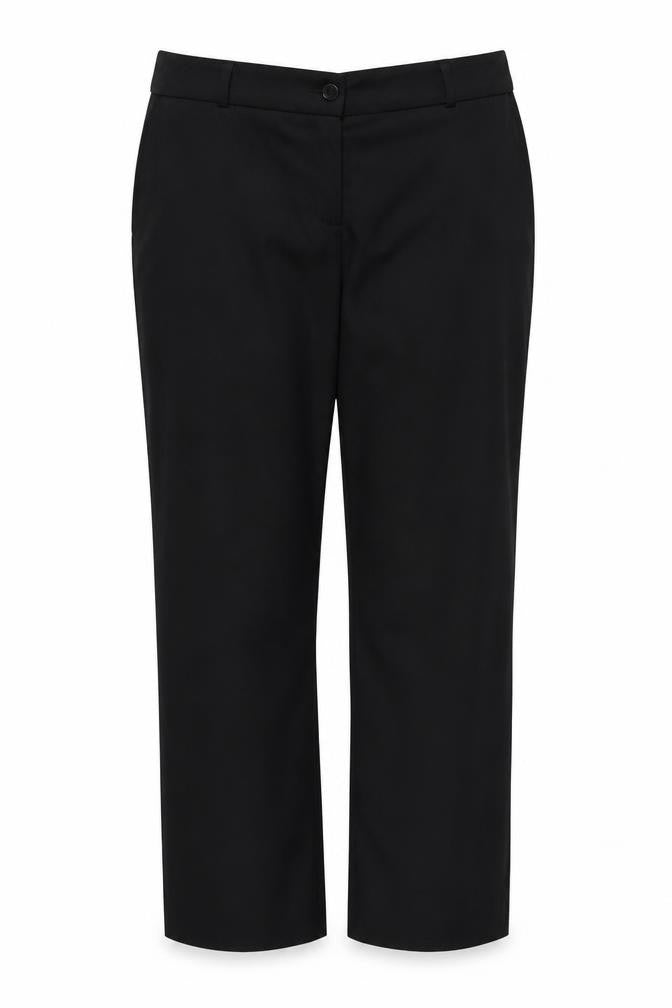Icona Womens Black   Cropped Trousers Size 16 L28.5 in