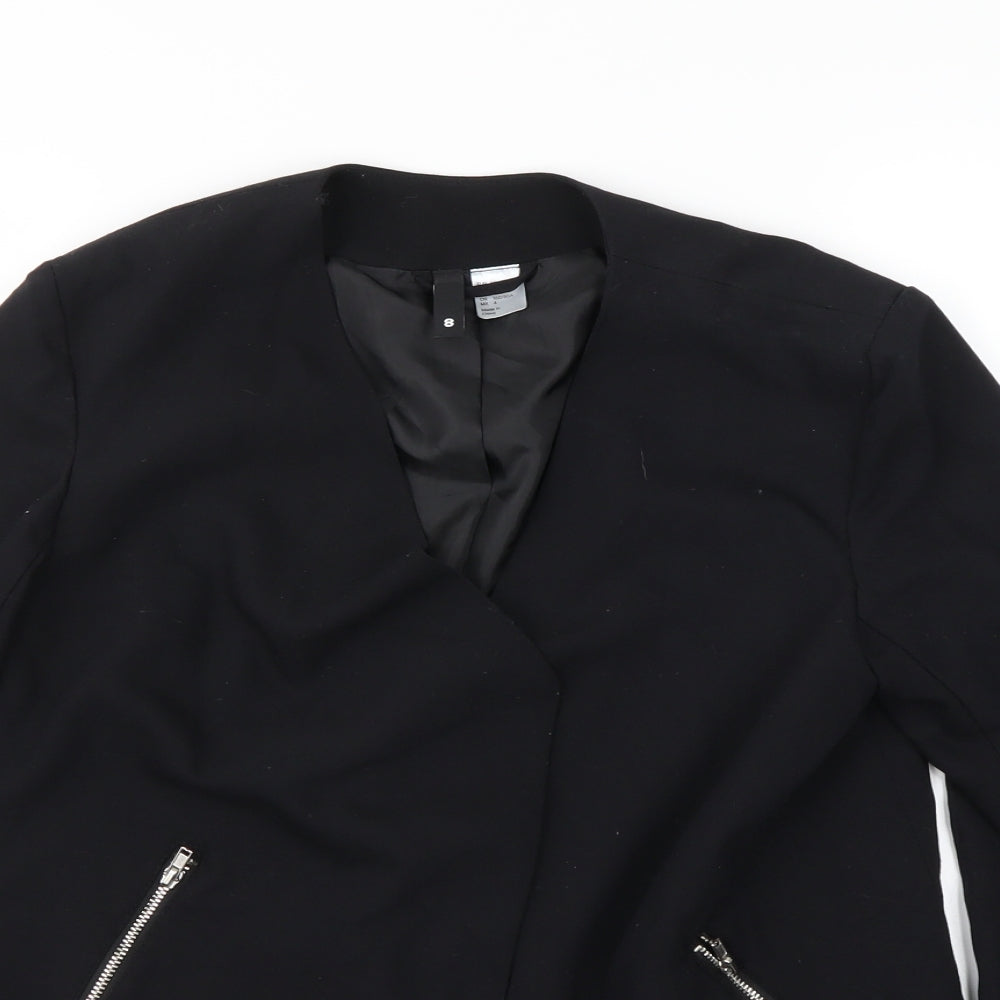 Divided Womens Black   Jacket Coat Size 8
