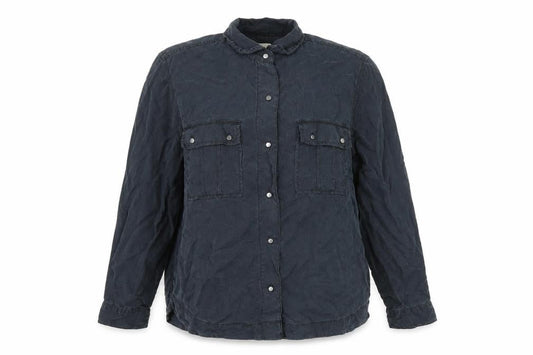 Gap Womens Black   Basic Button-Up Size L