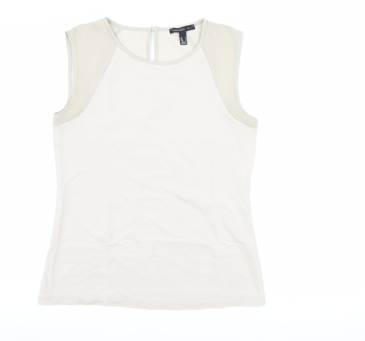 Mango Womens Beige   Basic Blouse Size M