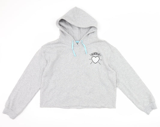 sugar dust Womens Grey   Pullover Hoodie Size L