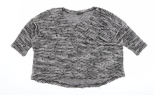 River Island Womens Black   Cropped T-Shirt Size 10