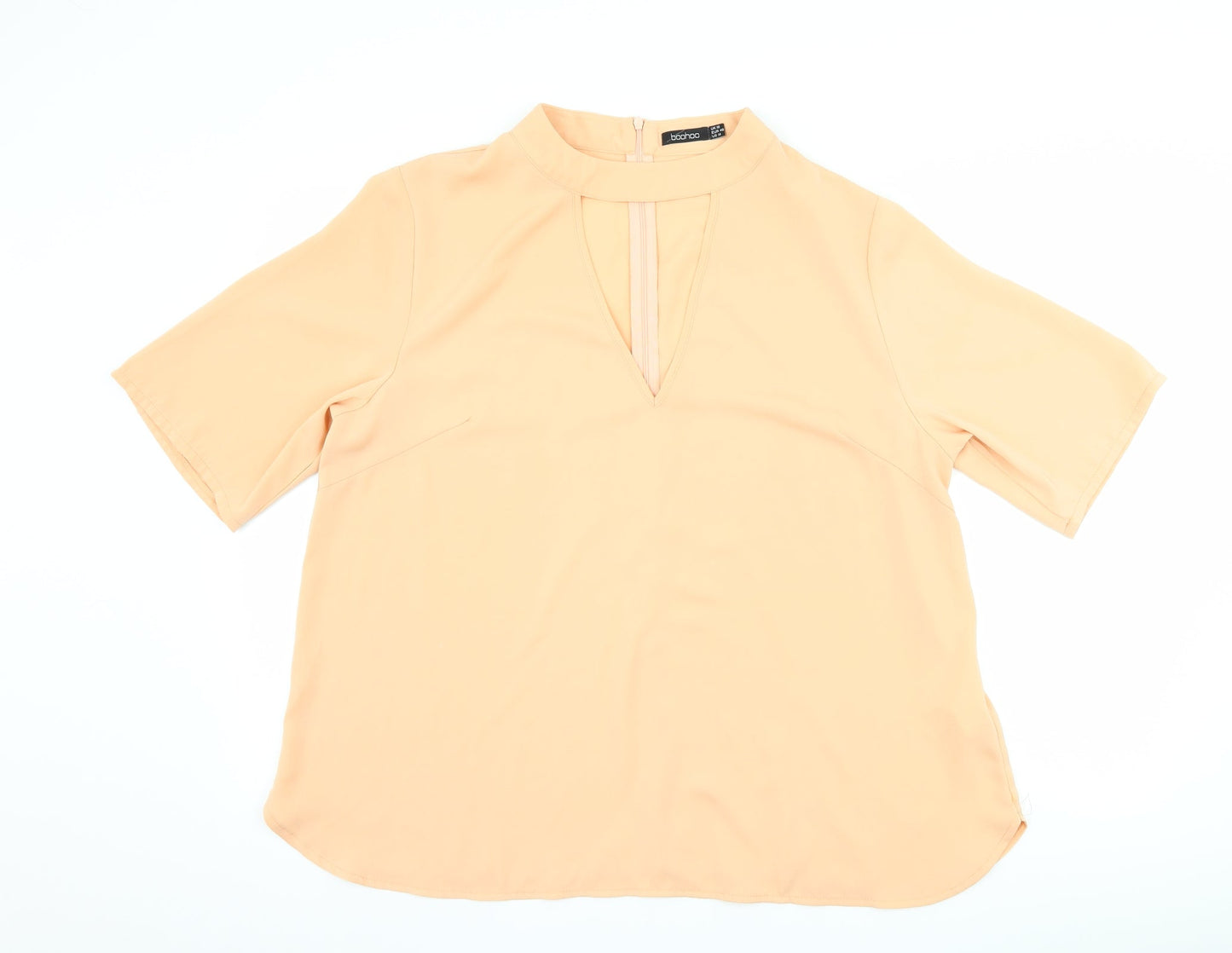 Boohoo Womens Pink   Basic Blouse Size 18