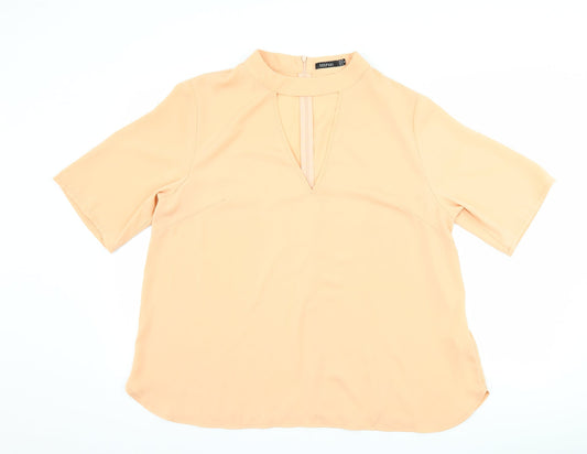 Boohoo Womens Pink   Basic Blouse Size 18