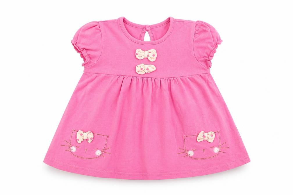 NEXT Girls Pink   T-Shirt Dress  Size 3-6 Months  - cat