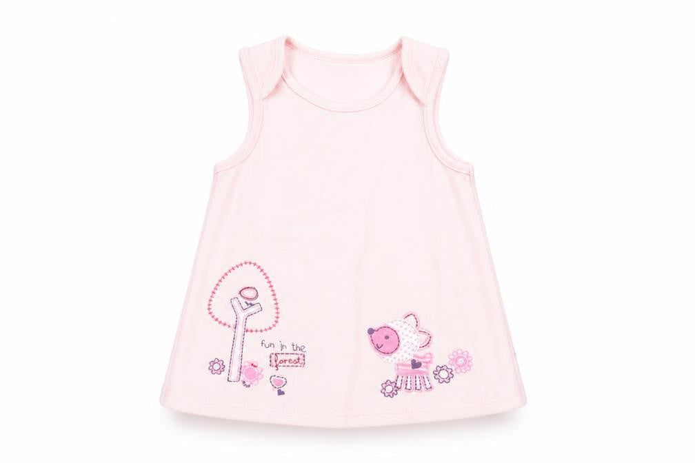 Marks & Spencer Girls Pink  Flannel A-Line  Size 3-6 Months  - graphic