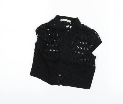 Front view of George women’s black cardigan jumper, size M