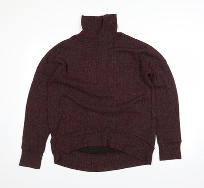 Additional front view of Topshop women’s red jumper, size UK 10