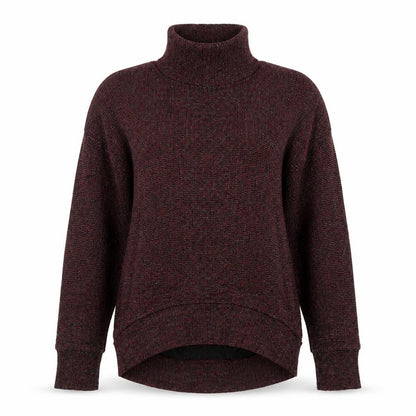 Front view of Topshop women’s red jumper, size UK 10