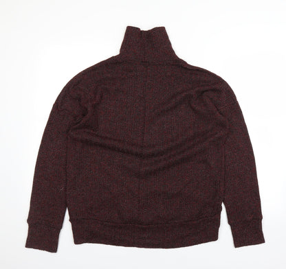 Back view of Topshop women’s red jumper, size UK 10