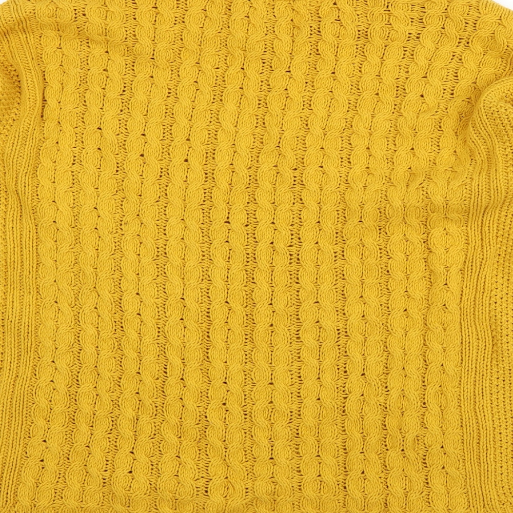 H&M Womens Yellow   Pullover Jumper Size M