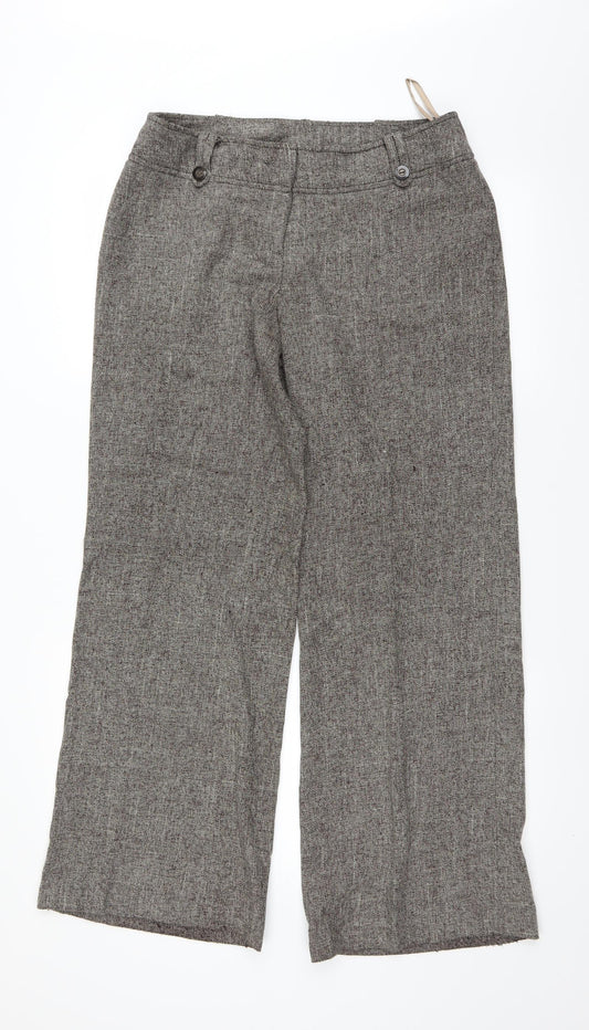 F&F Womens Brown   Dress Pants Trousers Size 12 L29 in