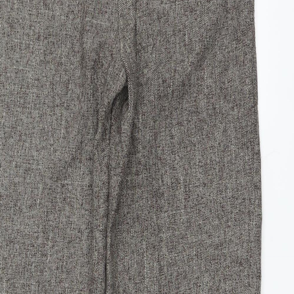 F&F Womens Brown   Dress Pants Trousers Size 12 L29 in