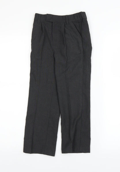 Additional front view of smart start boys’ grey dress pants trousers, size 5-6, years