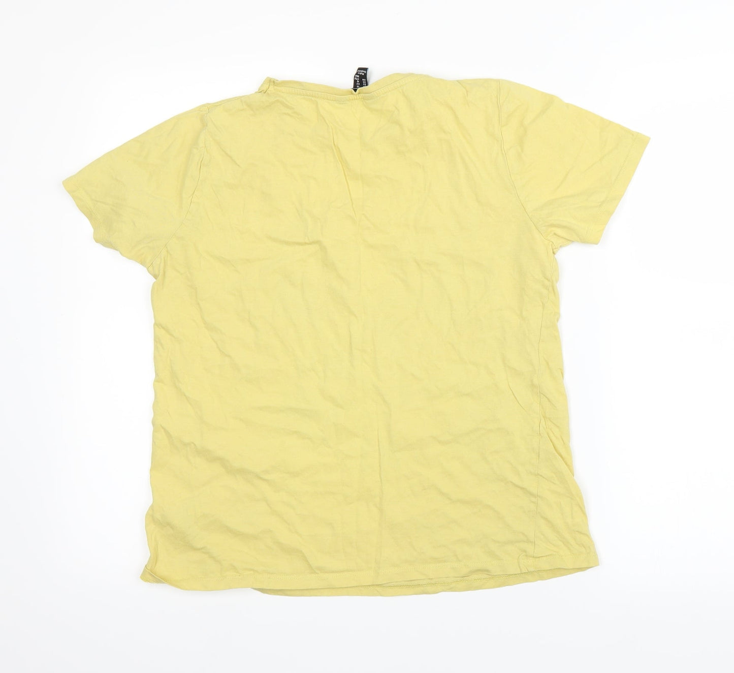 New Look Womens Yellow   Basic T-Shirt Size 14