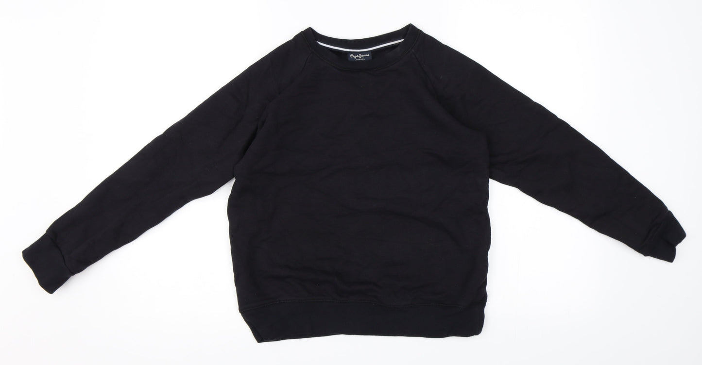Pepe Jeans Mens Black   Pullover Sweatshirt Size S