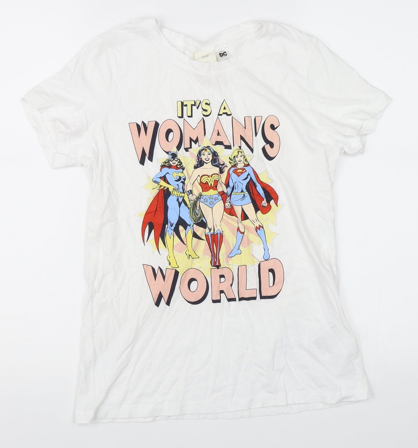 H&M Womens White   Basic T-Shirt Size XS  - Avengers
